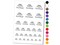Happy Holidays Christmas Holly Festive Text Temporary Tattoo Water Resistant Fake Body Art Set Collection